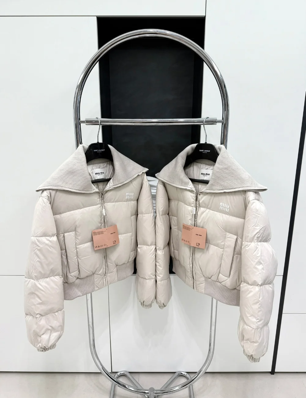 쇼트 구스 다운 재킷 상세