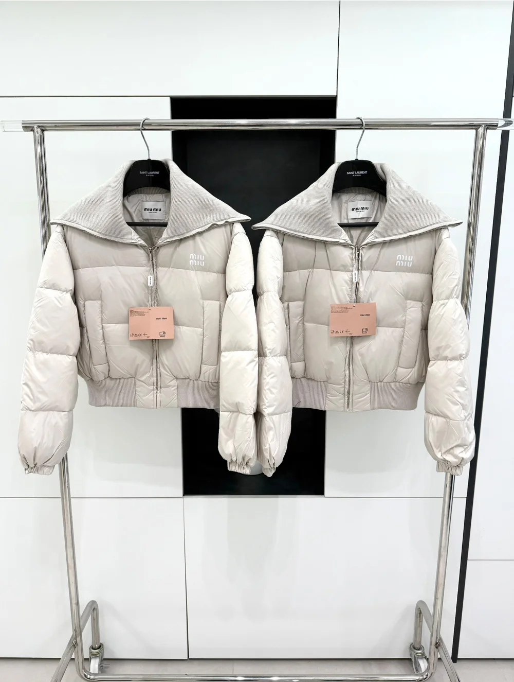 쇼트 구스 다운 재킷 상세