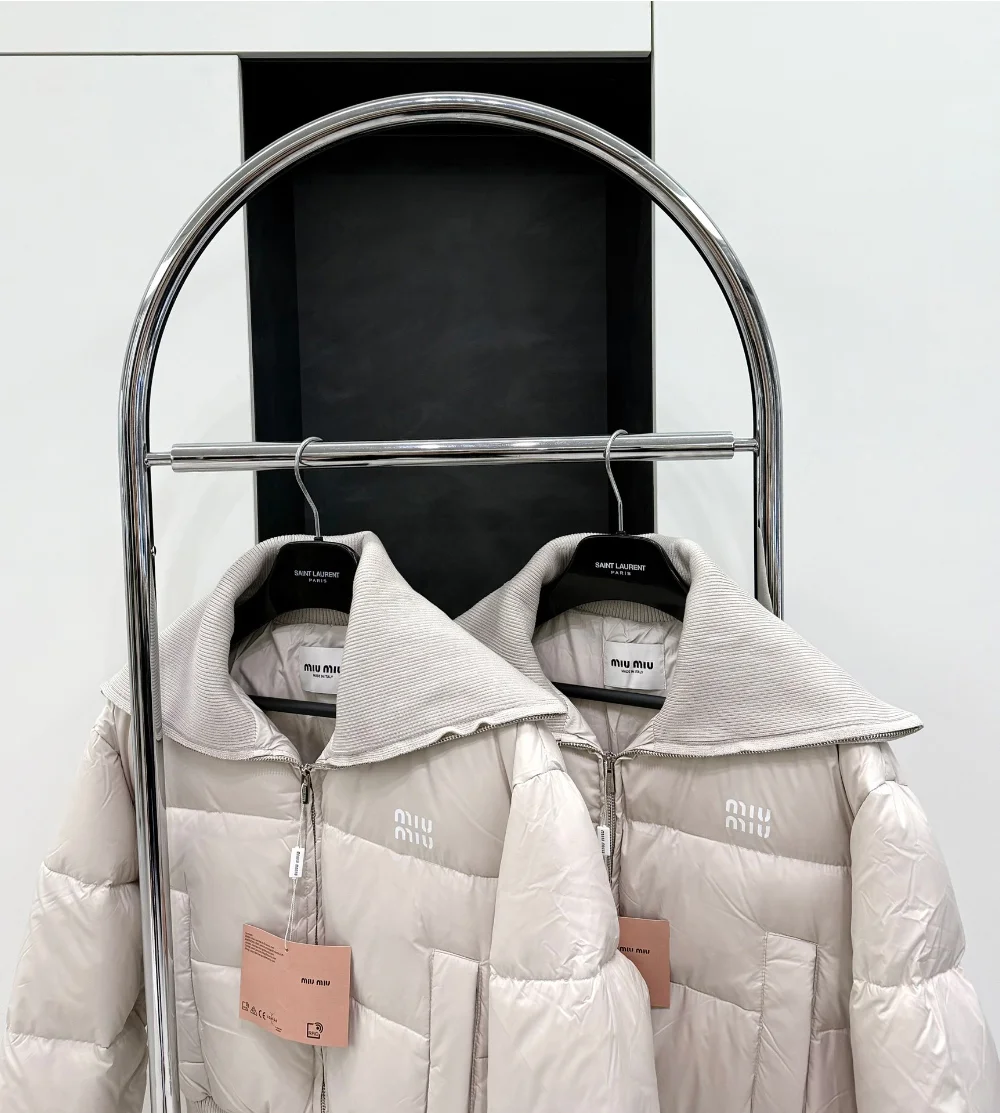 쇼트 구스 다운 재킷 상세