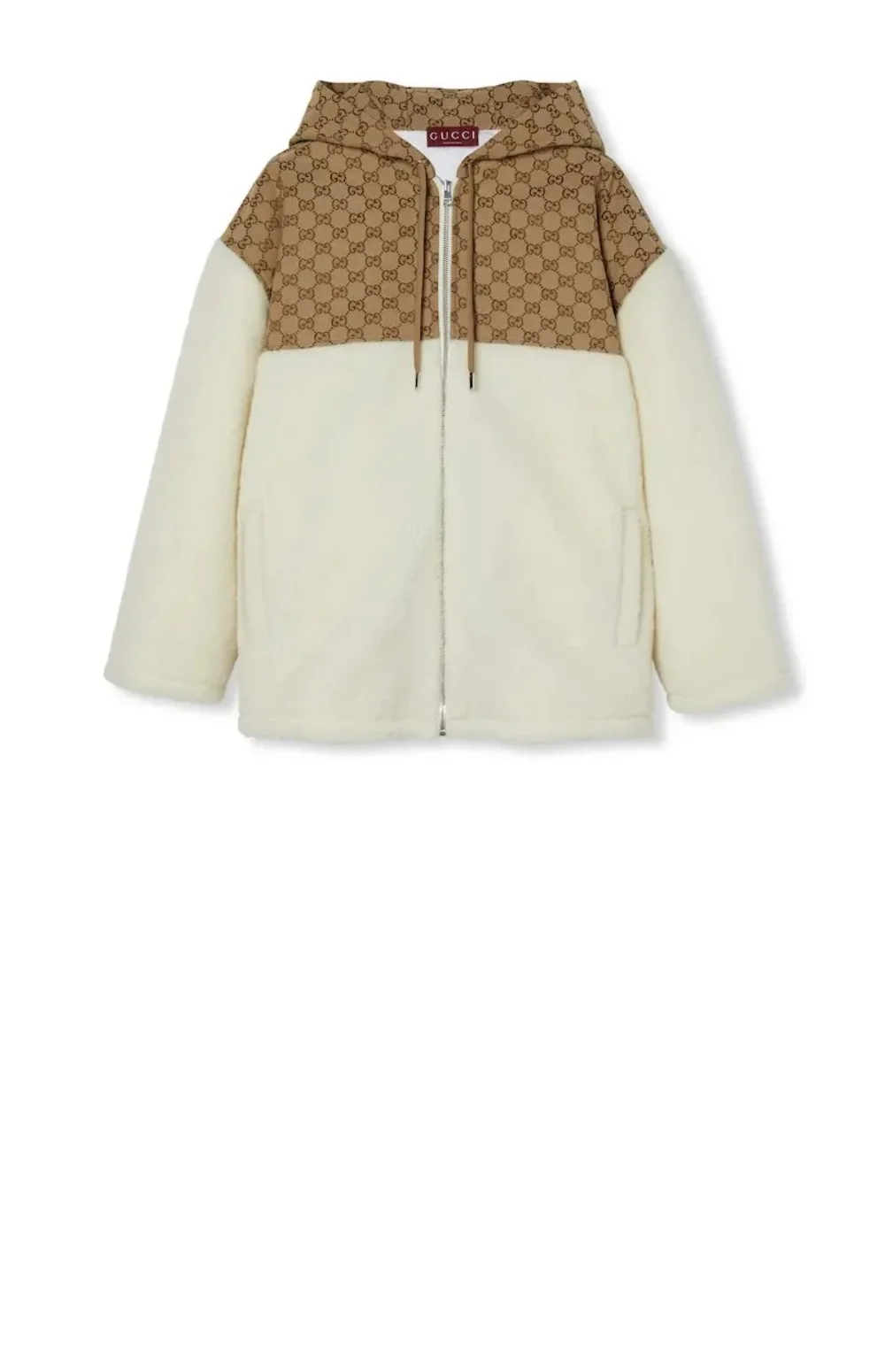 지퍼 털 후드 재킷 상세