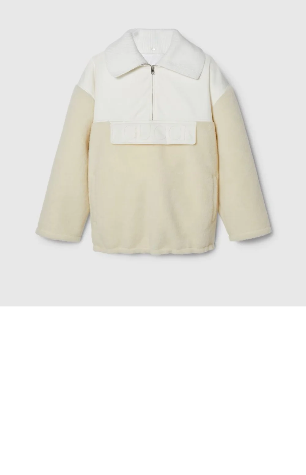 울 블렌드 플리스 지퍼 재킷 상세