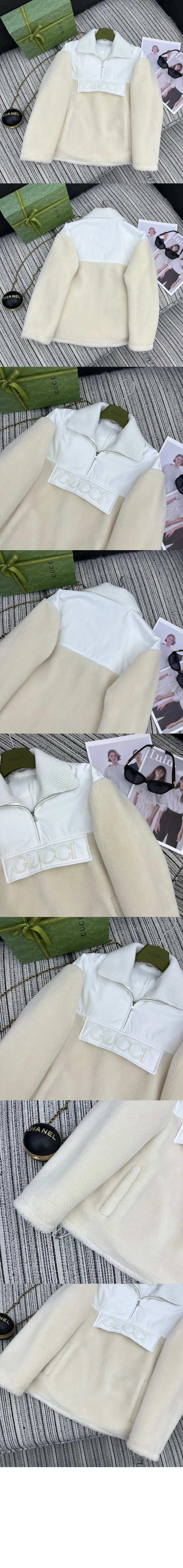 울 블렌드 플리스 지퍼 재킷 상세