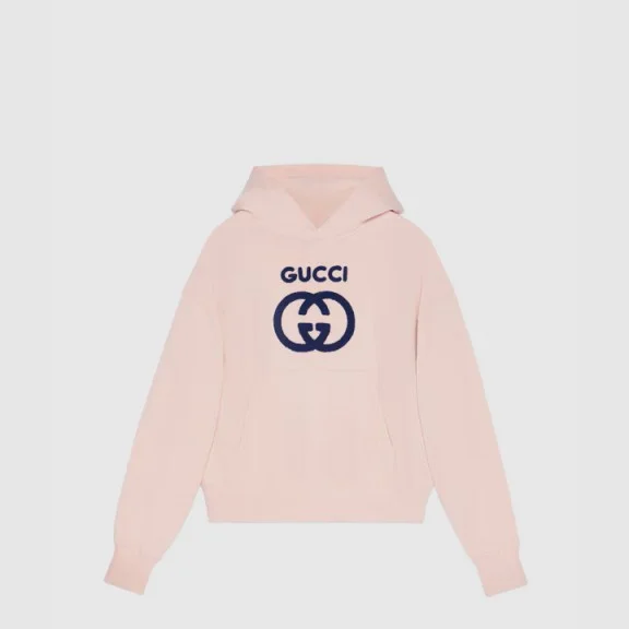 자수 코튼 저지 후드 (2color)