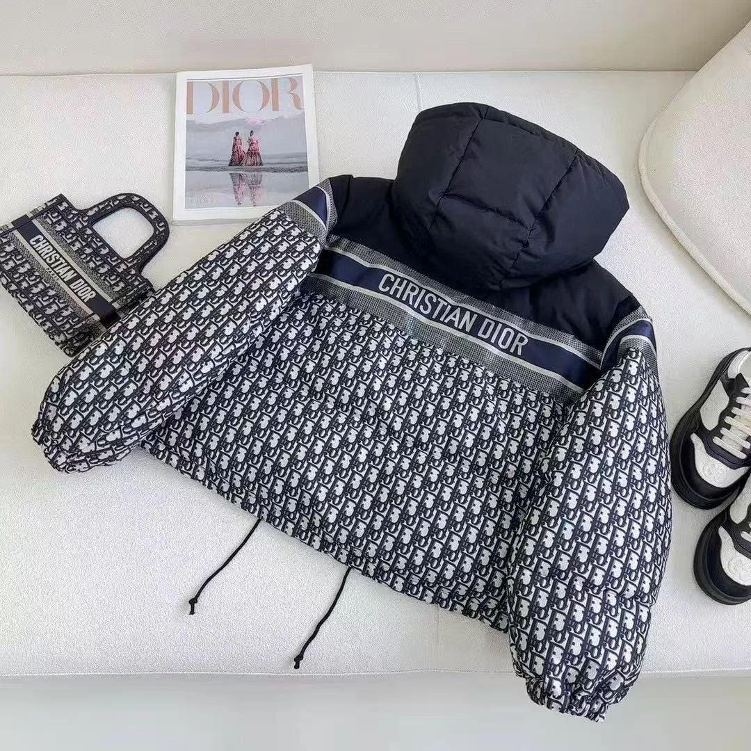 오블리크 리버시블 크롭 패딩 상세