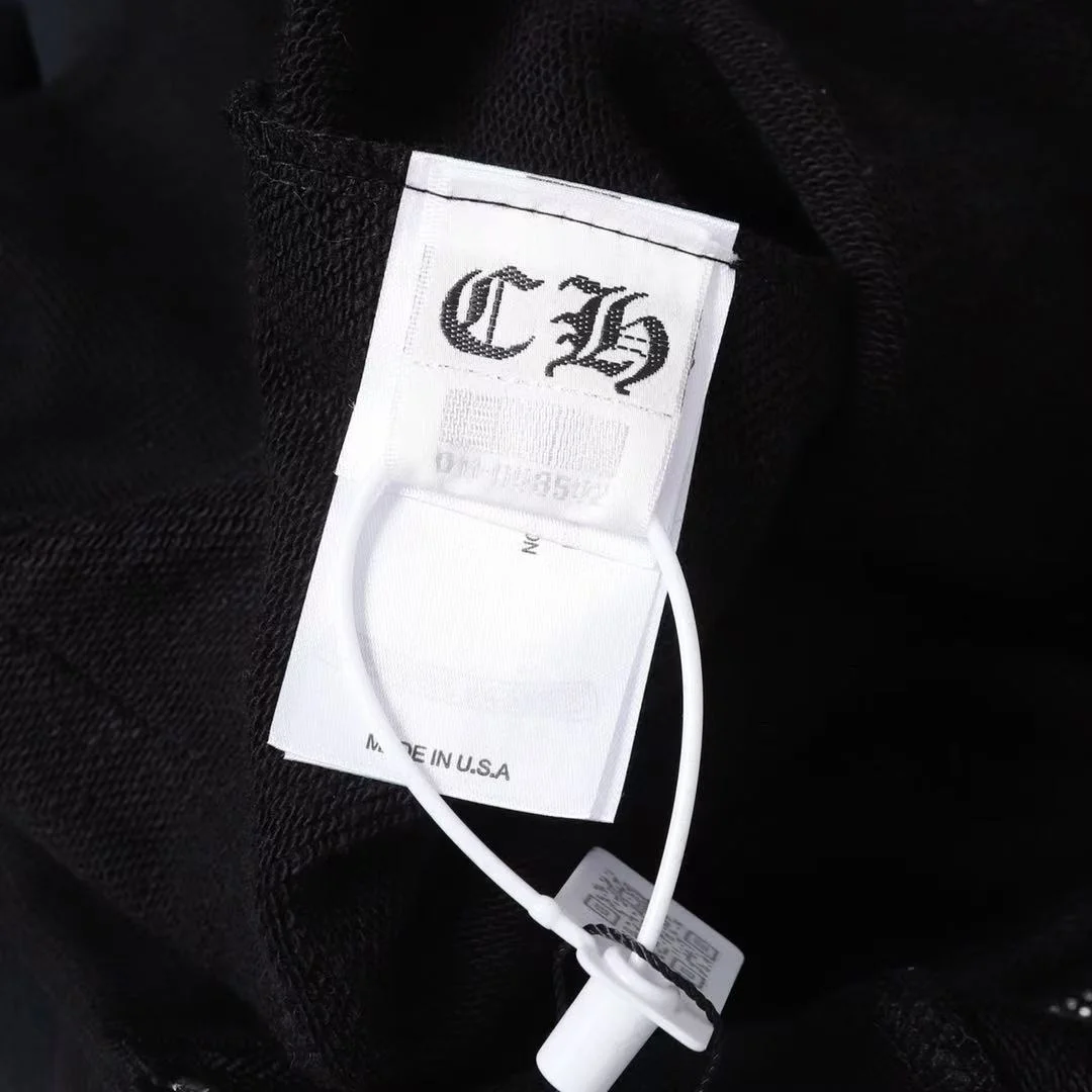 홀스슈 플로랄 플리스 집업 후드 블랙 상세