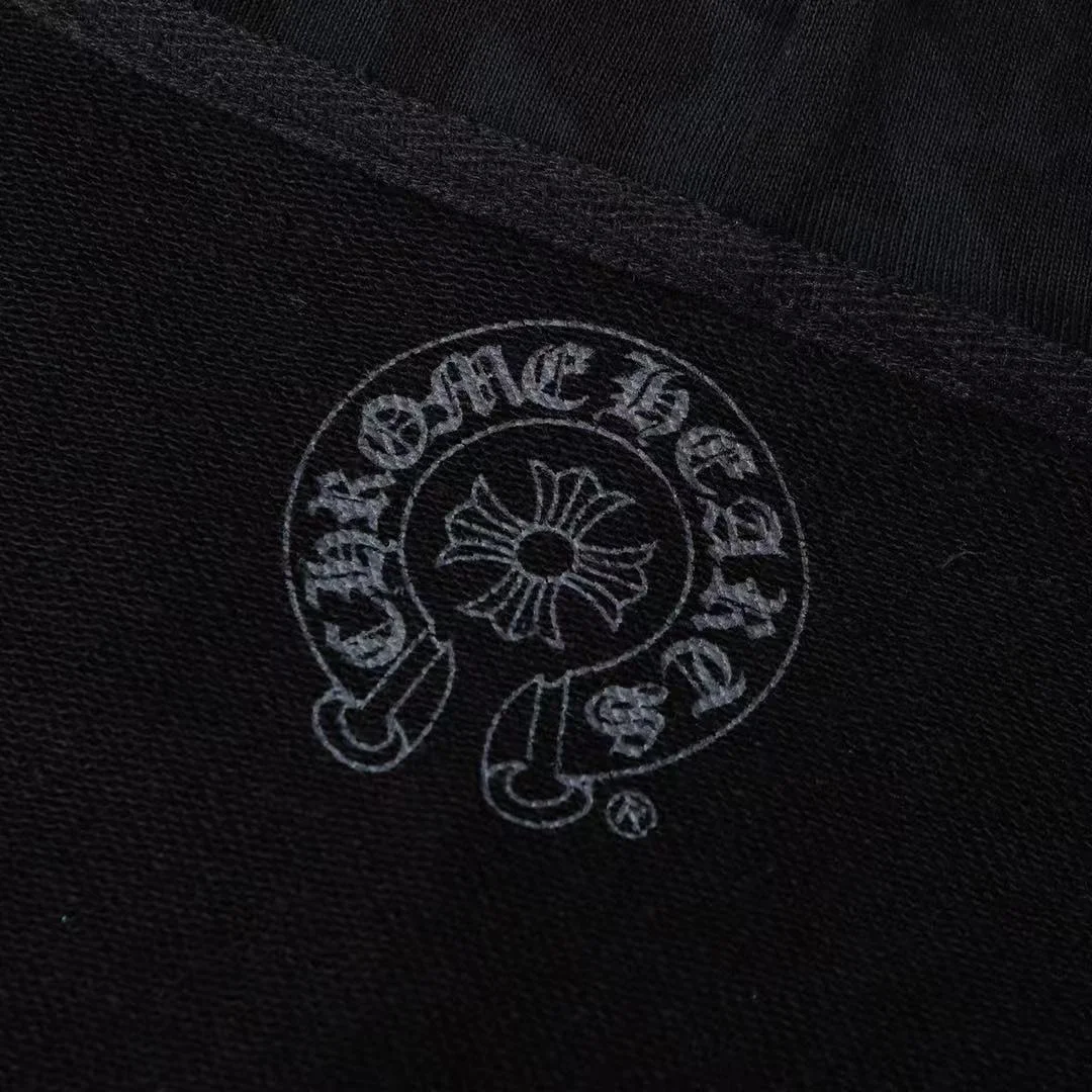 홀스슈 플로랄 플리스 집업 후드 블랙 상세