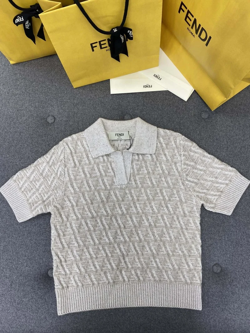 FF 울 캐시미어 폴로 셔츠 상세