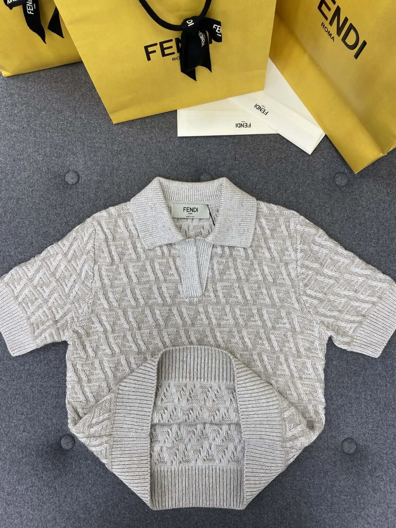 FF 울 캐시미어 폴로 셔츠 상세