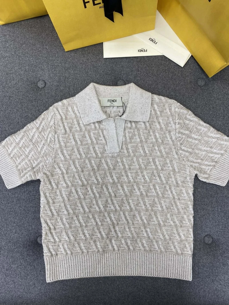 FF 울 캐시미어 폴로 셔츠 상세