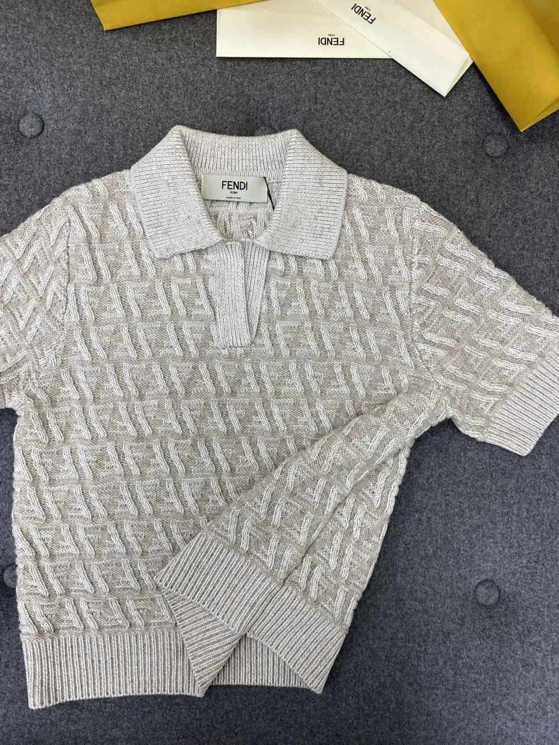 FF 울 캐시미어 폴로 셔츠 상세