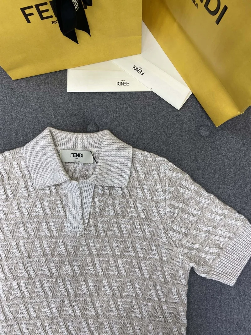 FF 울 캐시미어 폴로 셔츠 상세