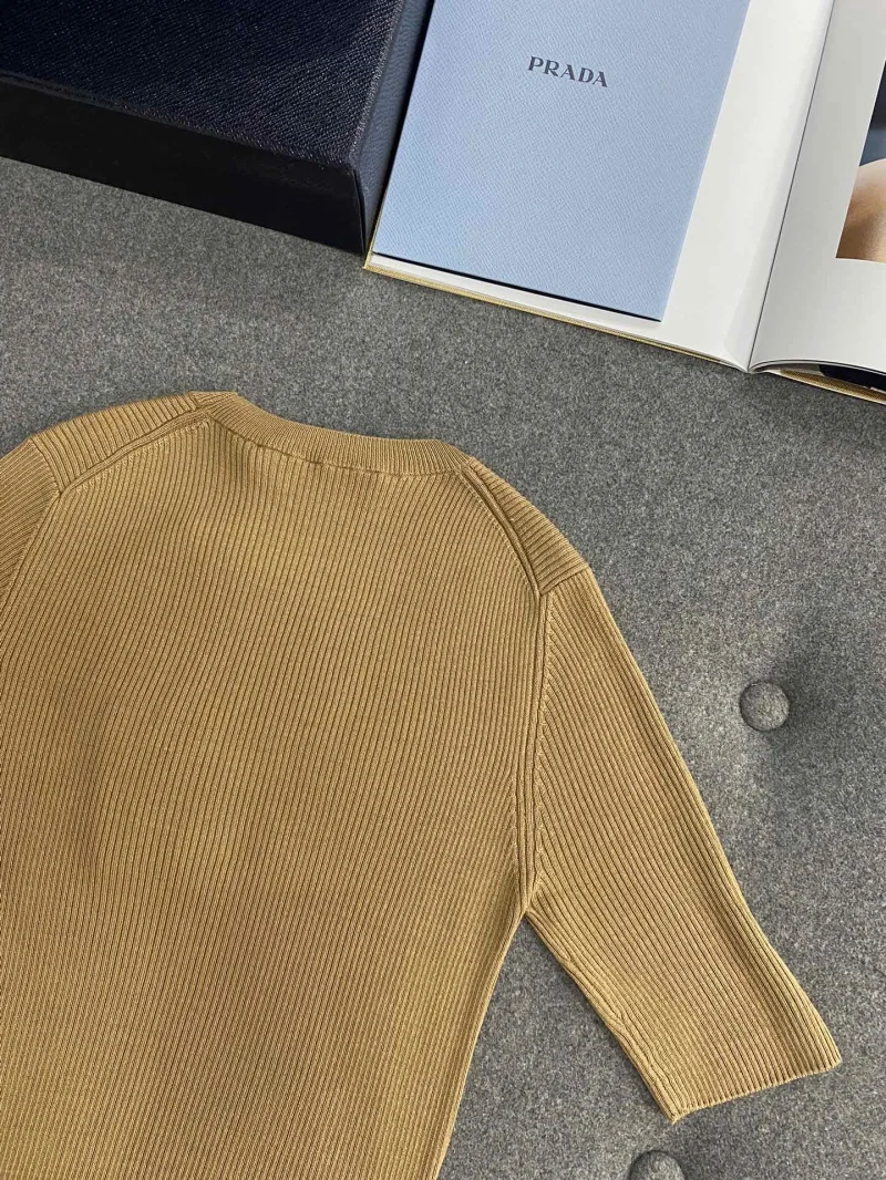 멀버리 실크 크루넥 반팔 니트 상세