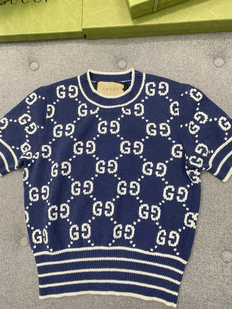 자카드 반소매 블라우스 상세