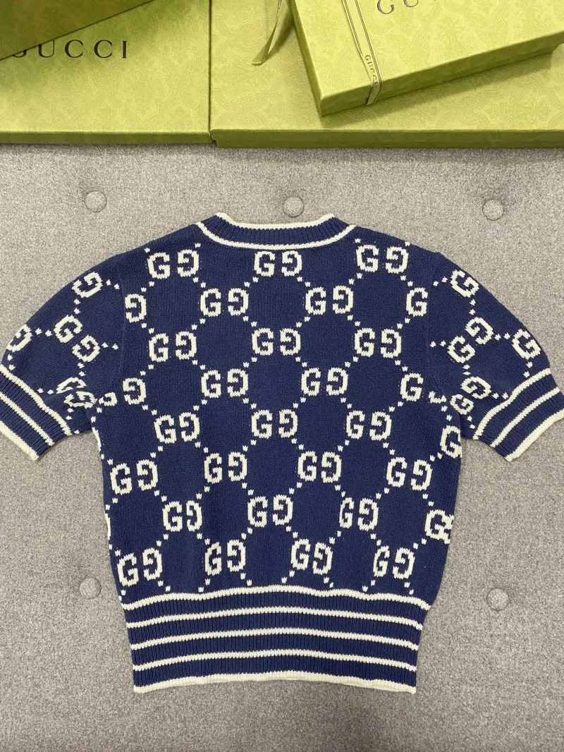 자카드 반소매 블라우스 상세