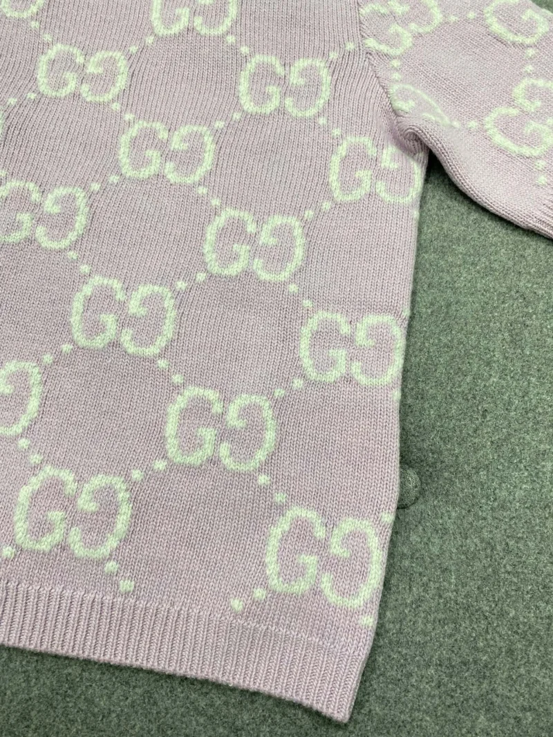 GG 니트 울 탑 반팔니트 상세