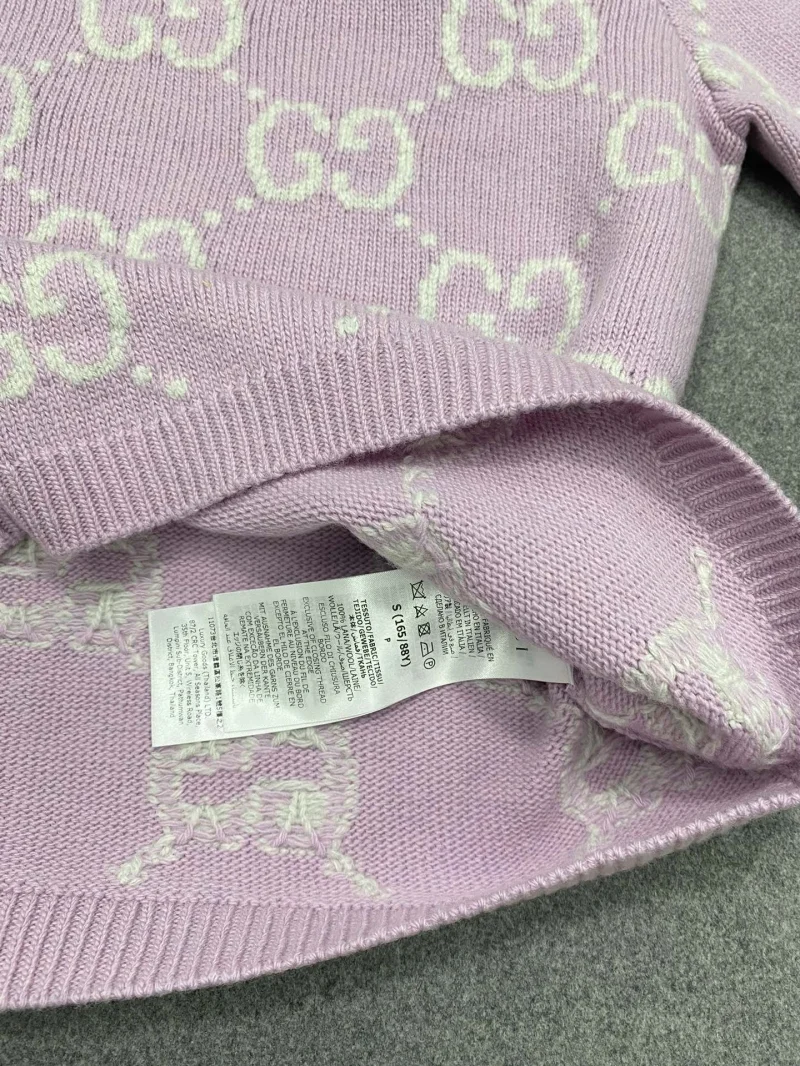 GG 니트 울 탑 반팔니트 상세