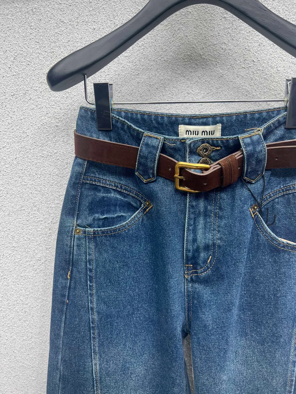 스티치 데님 진 상세