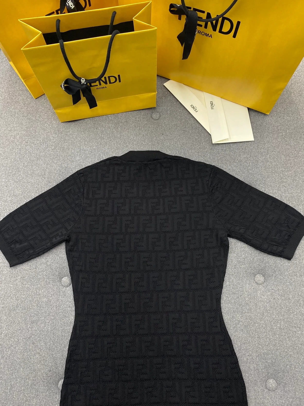 모노그램 블랙 드레스 원피스 상세