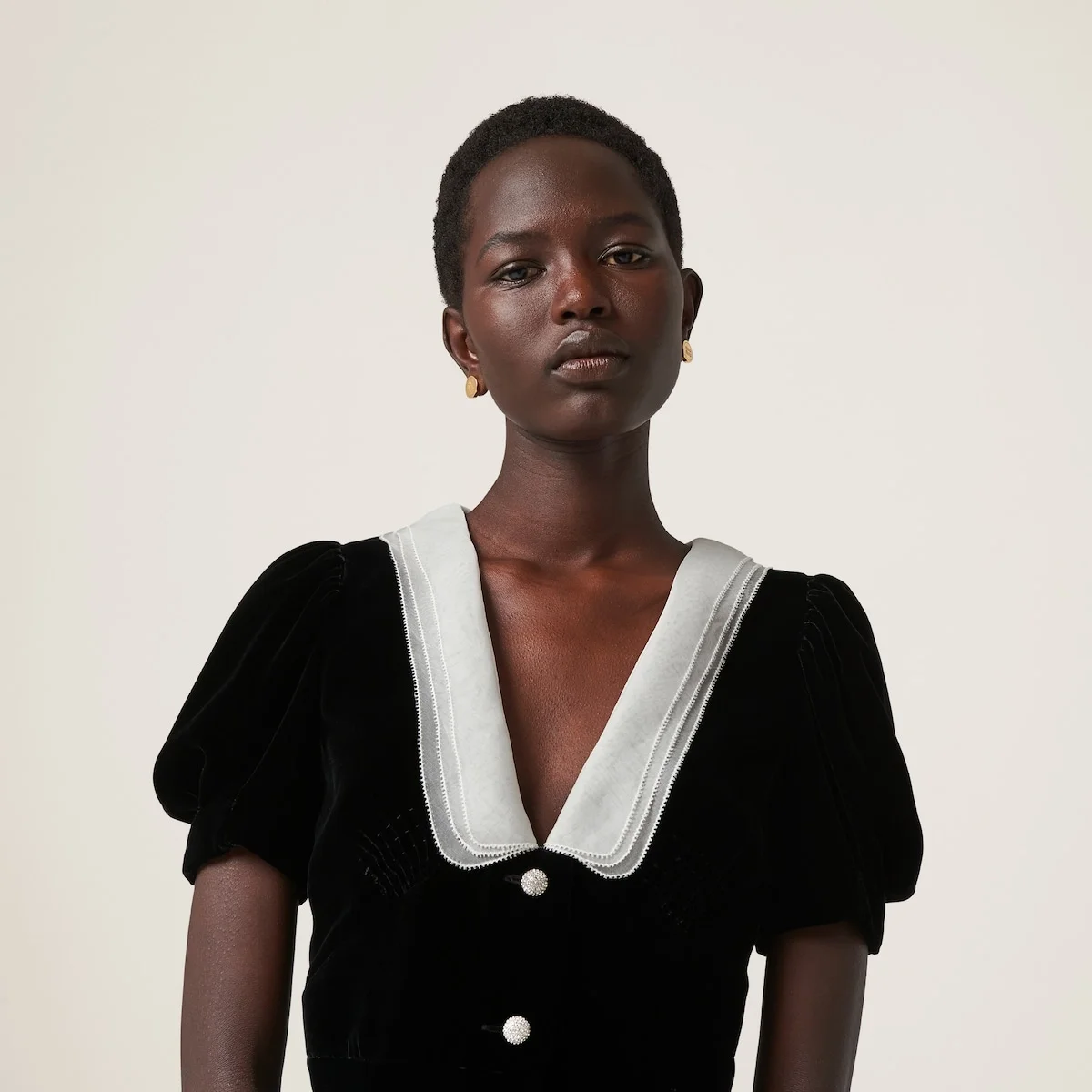 벨벳 미니드레스 상세