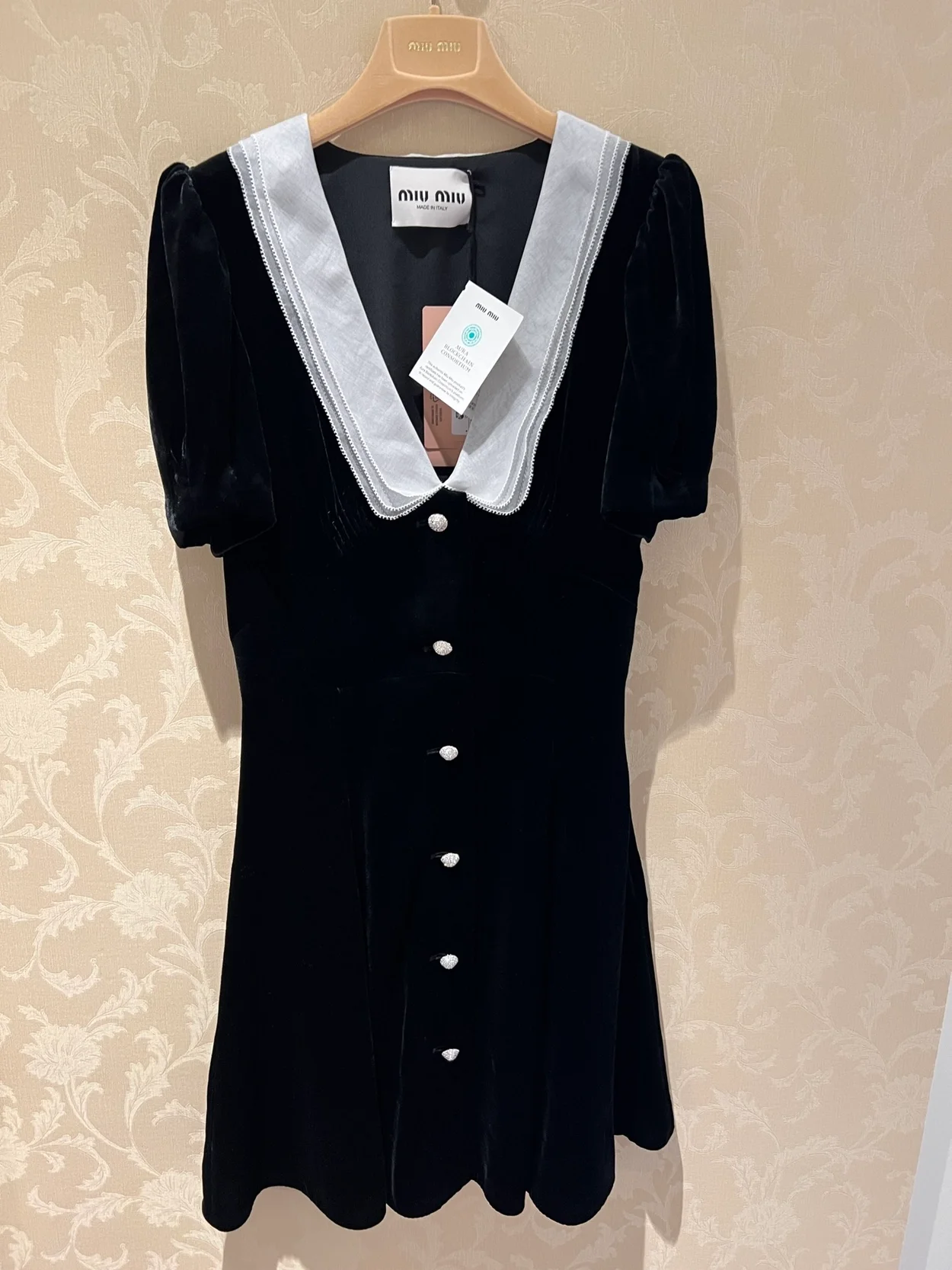 벨벳 미니드레스 상세