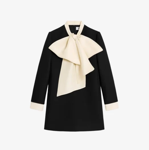 더블 페이스 울 앤 실크 미니 워크웨어 드레스 상세