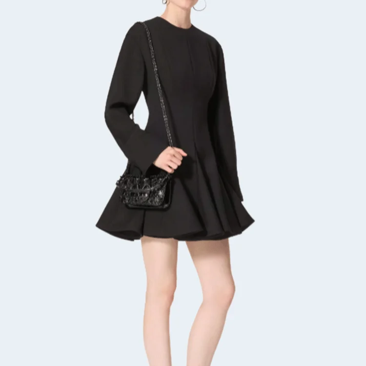 크레이프 미니 드레스