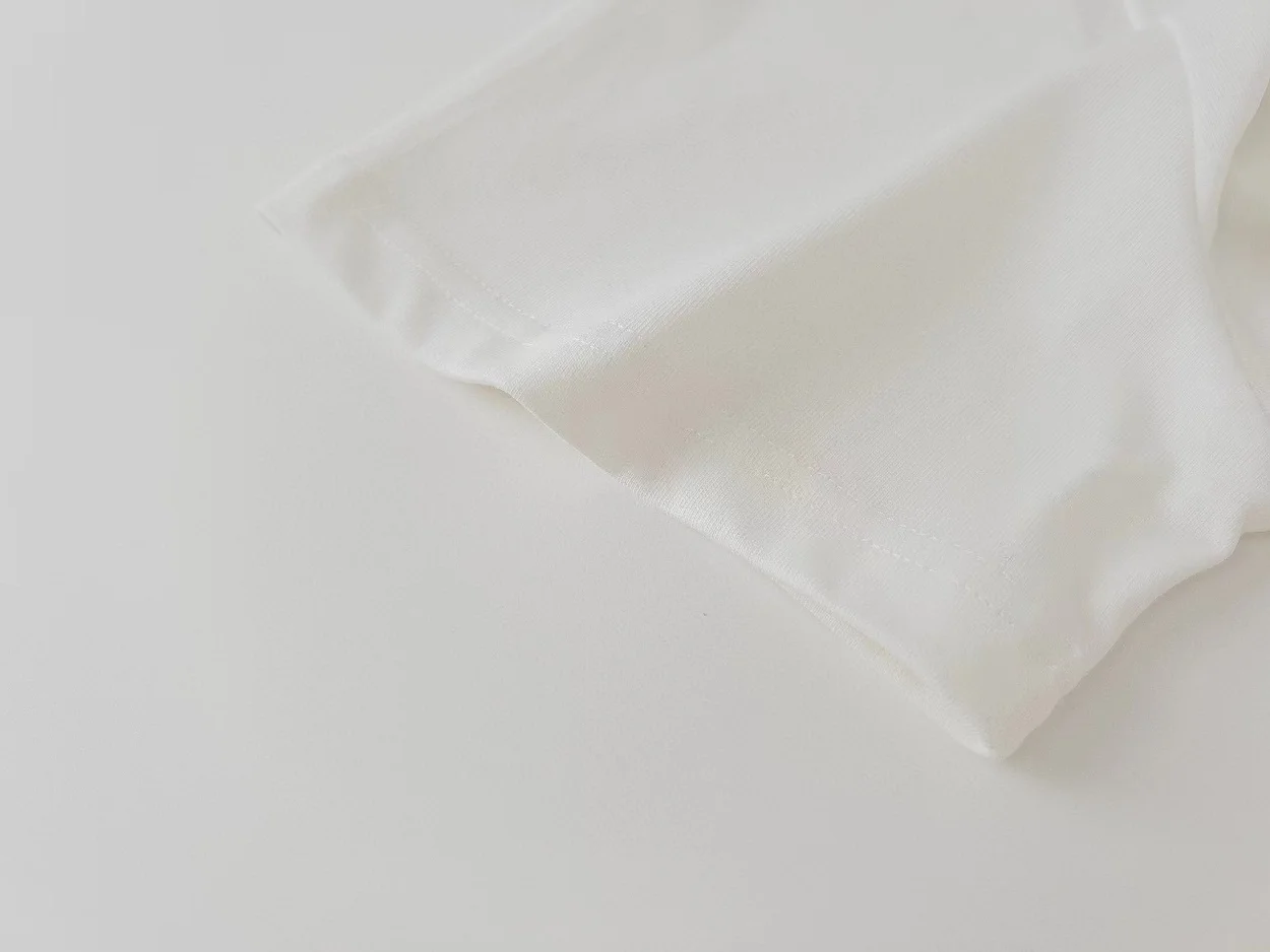 파리 저지 루즈 티셔츠 화이트 상세