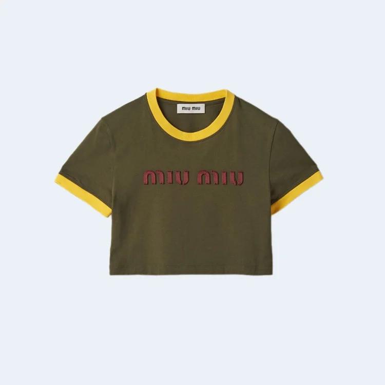 자수 코튼 저지 티셔츠 상세