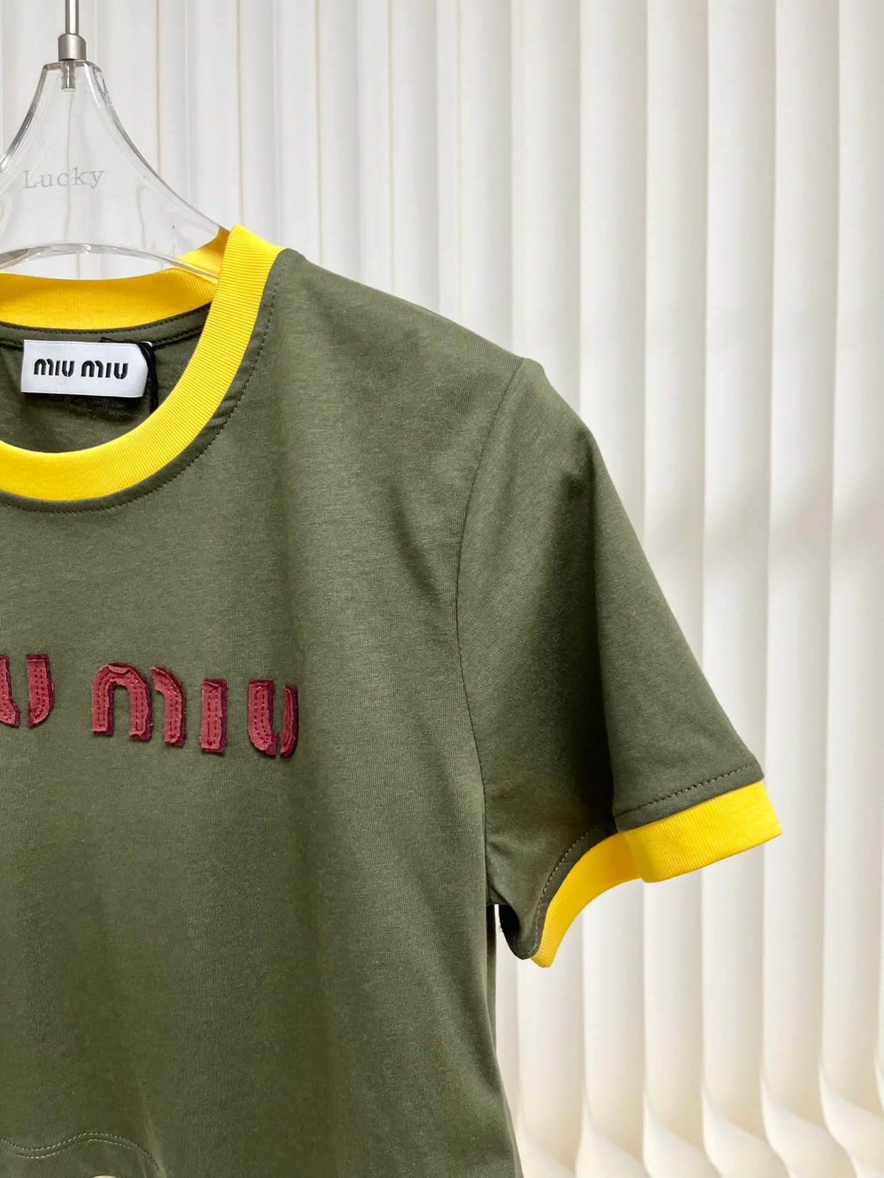 자수 코튼 저지 티셔츠 상세