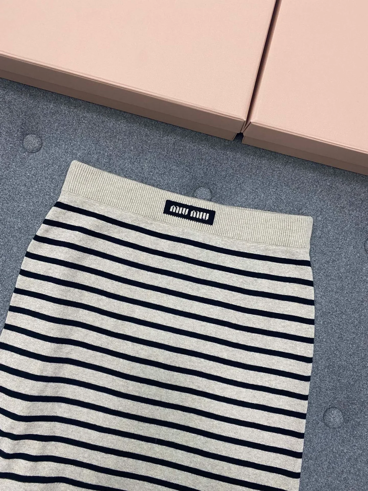 코튼 니트 치마 상세