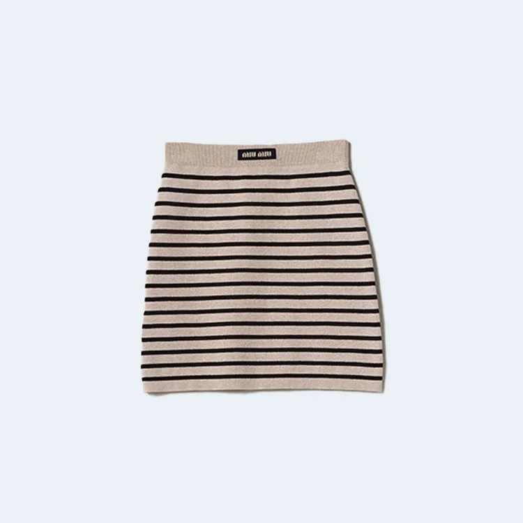 코튼 니트 치마