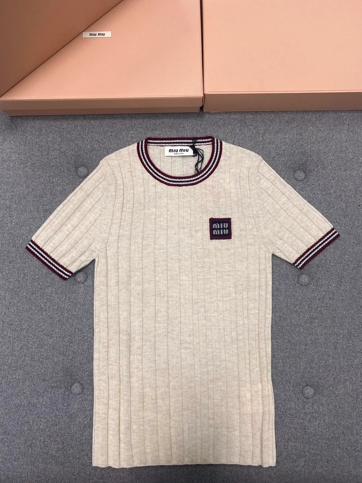 캐시미어 니트 반팔티 상세