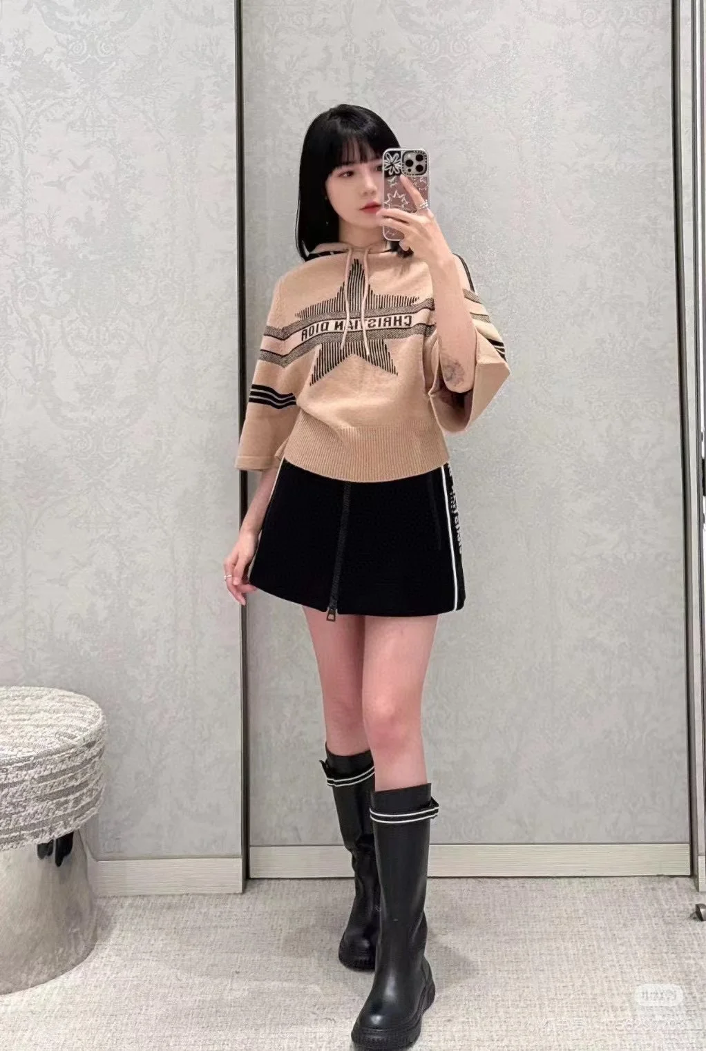 슬리브 후드 스웨터 상세