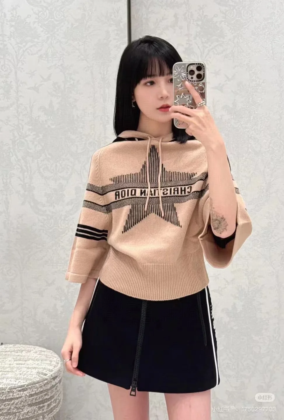 슬리브 후드 스웨터 상세