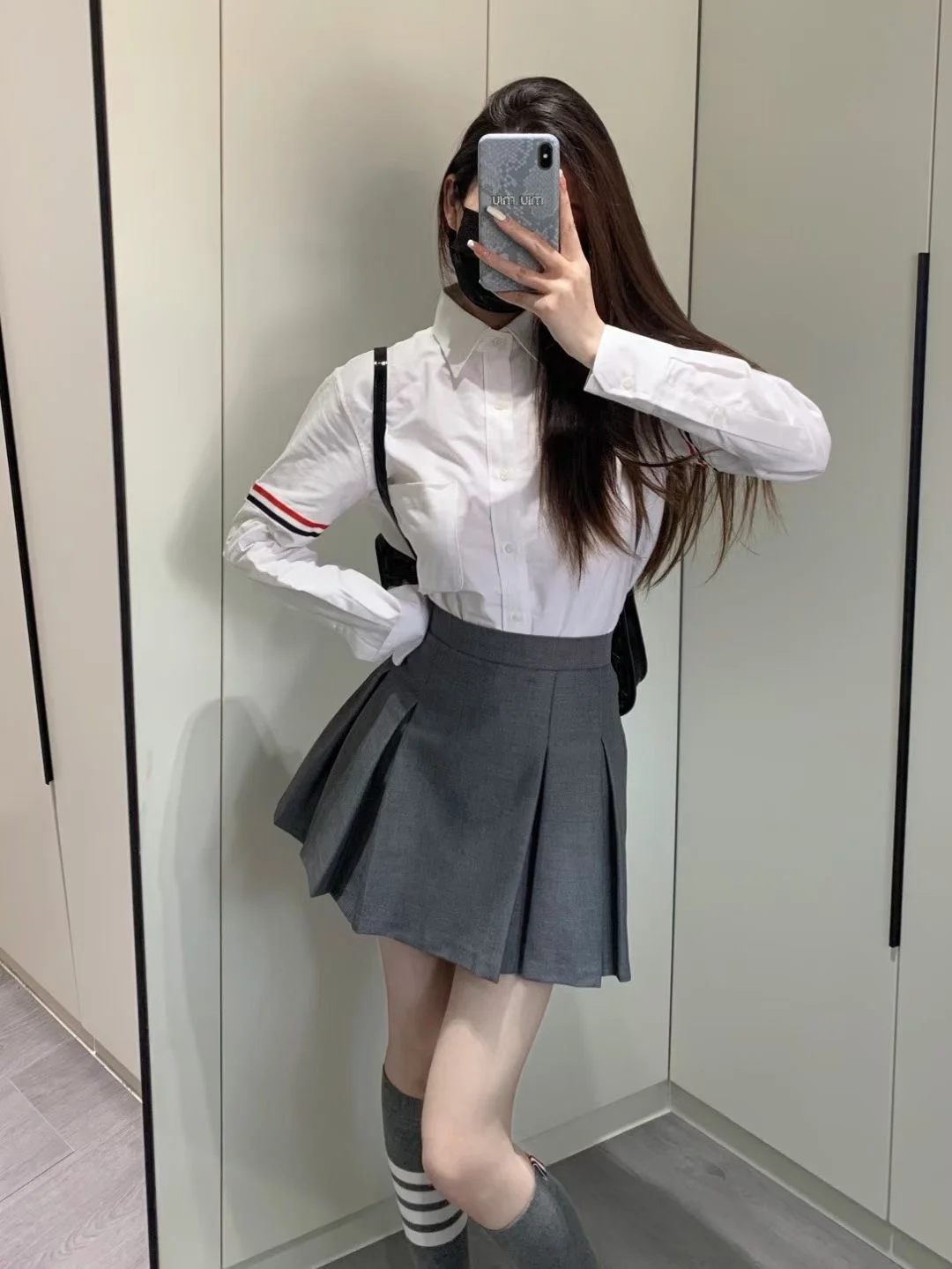 플리츠 스커트 상세