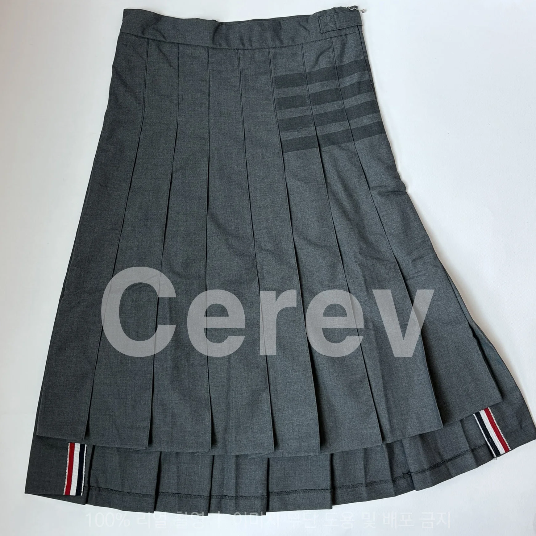 트임 줄 롱 스커트 상세