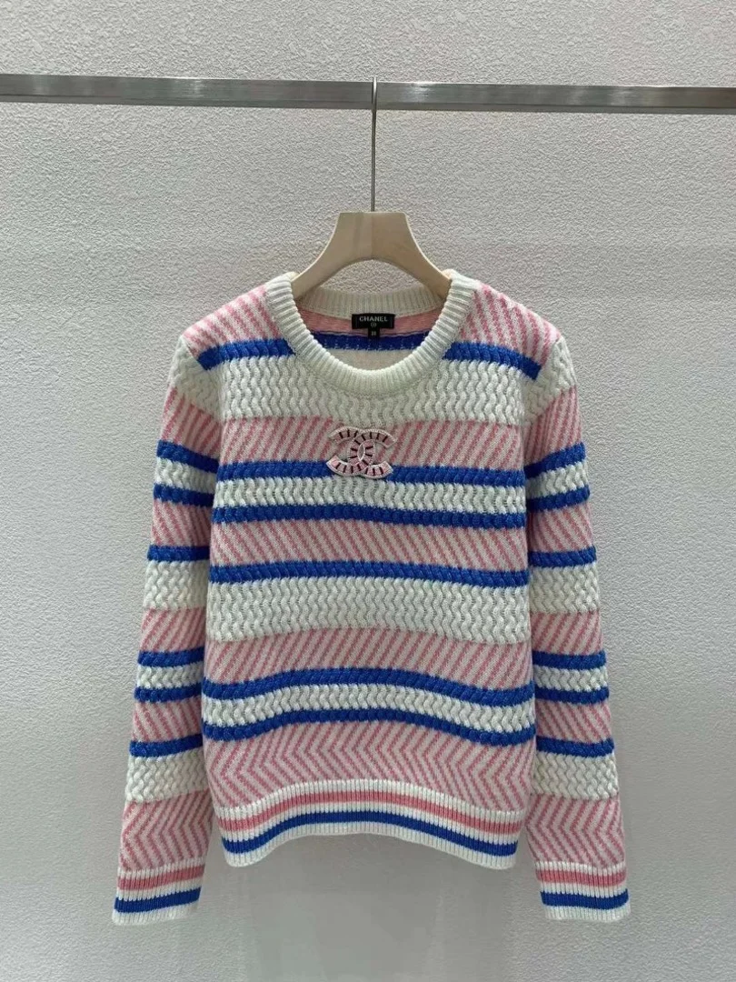 스트라이프 니트