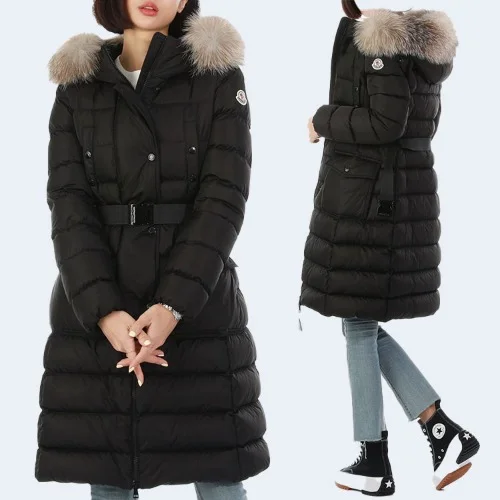 클로에 후드 롱 패딩 구스다운