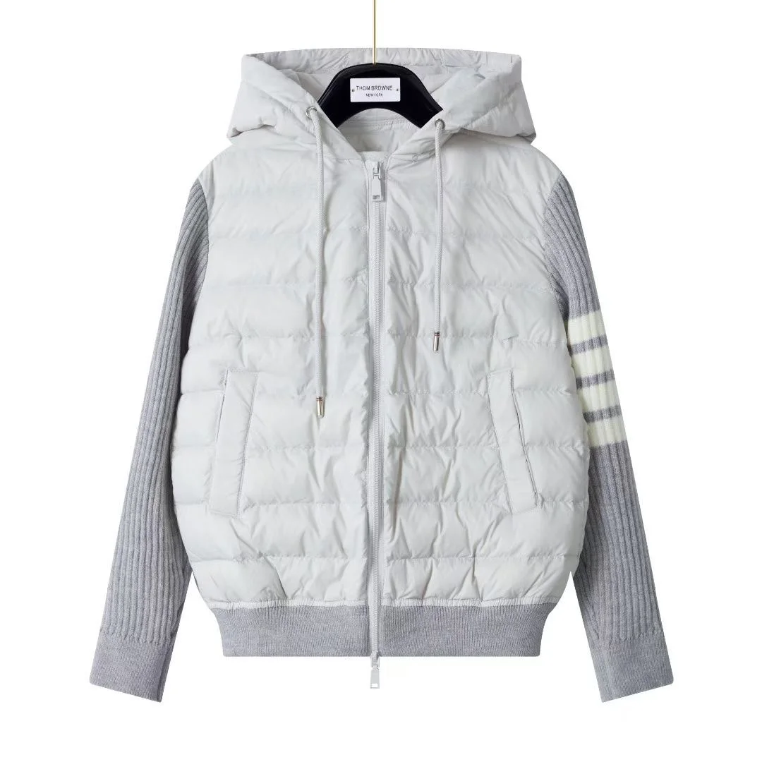 구스다운 후드 패딩 집업 (3color)