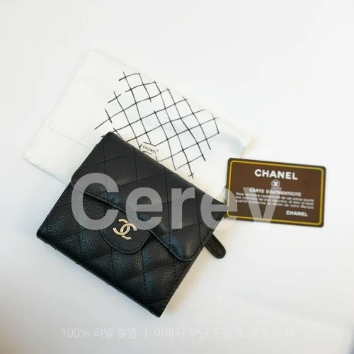 클래식 반지갑 (캐비어 or 램스킨)