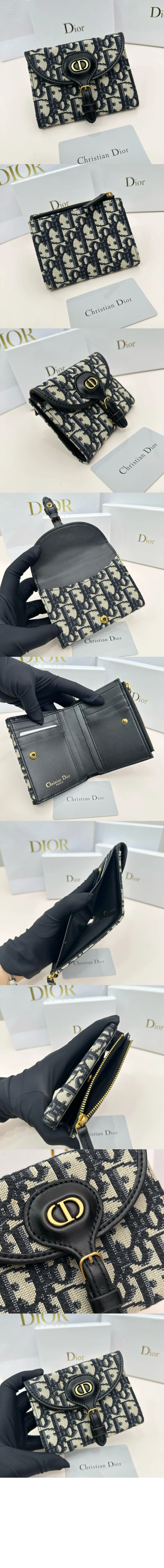 플랩 더블 할인 트윌 자카드 더블 가죽 지갑 상세