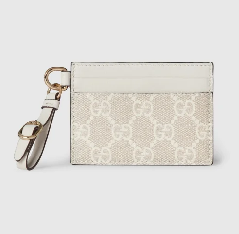GG 엠블럼 스트랩 카드 케이스