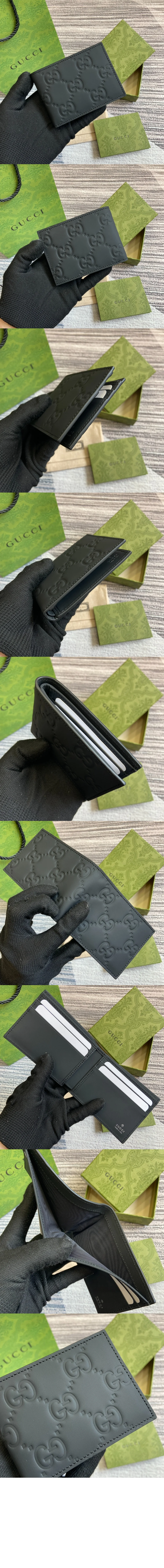 더블 G 로고 플랩 접이식 러버 지갑 상세