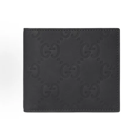 GG 더블 접이식 고무 가죽 지갑