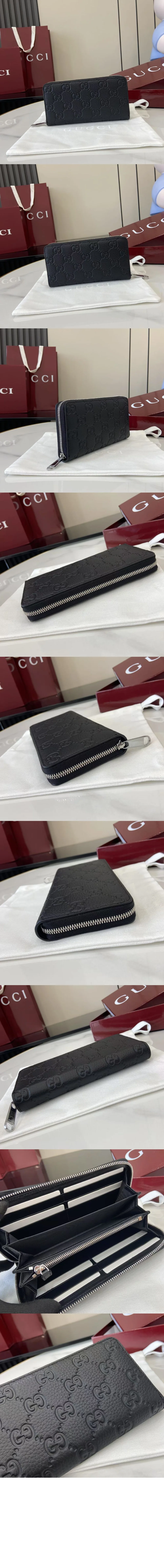 임프린트 집 어라운드 지갑 GG 가죽 상세