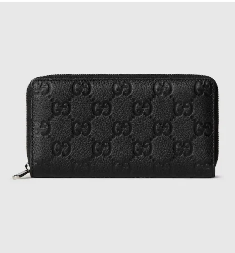임프린트 집 어라운드 지갑 GG 가죽