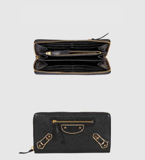 메탈릭 엣지 장지갑