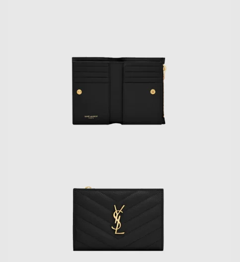 투파트 지퍼 중지갑