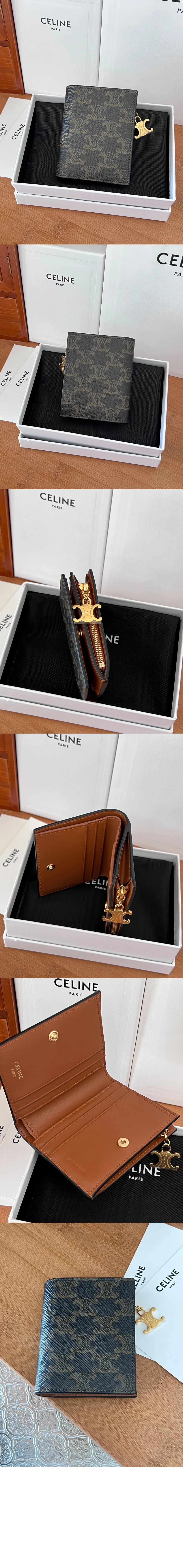 트리오페 캔버스 지퍼 카드 홀더 상세