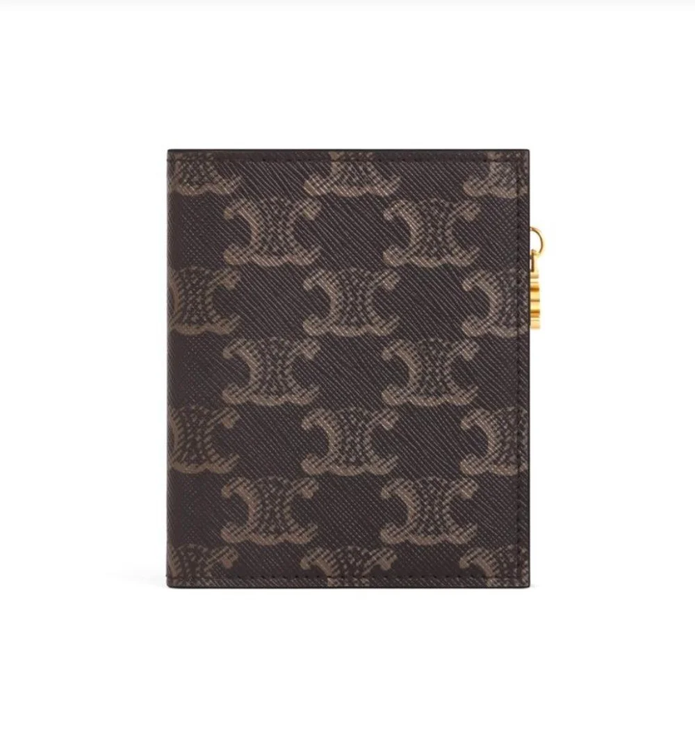 트리오페 캔버스 지퍼 카드 홀더